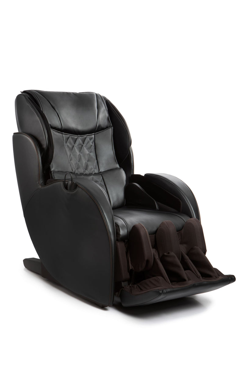 Черное массажное раскладное кресло с 3д-массажем