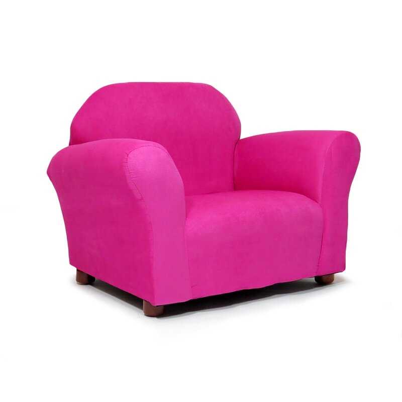 Детское розовое кресло