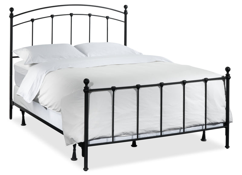 Современная двуспальная кровать в классическом стиле-черный