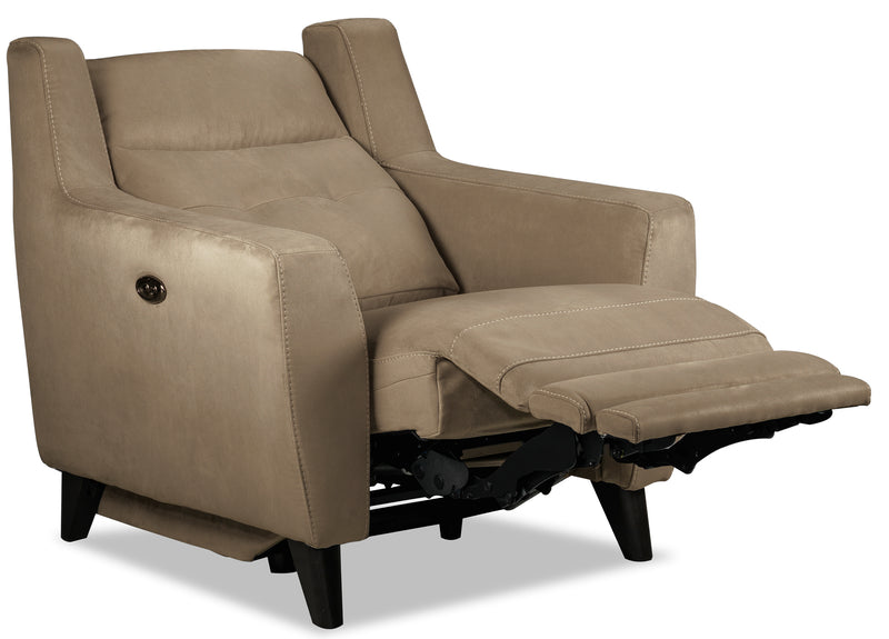 Современное темно-серое раскладное кресло с двухкнопочной функцией