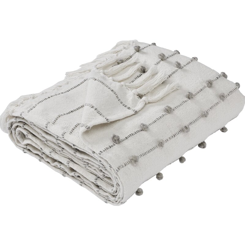 Белое одеяло в стиле модерн