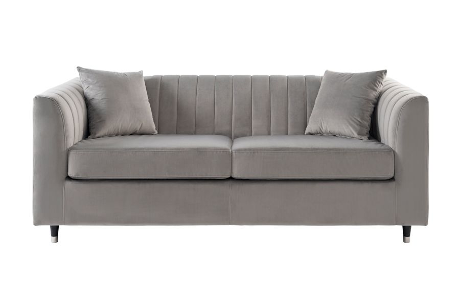 Серый диван-кровать в стиле 50х