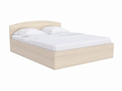 Полутороспальная кровать с мягкой игрой цвета -белый