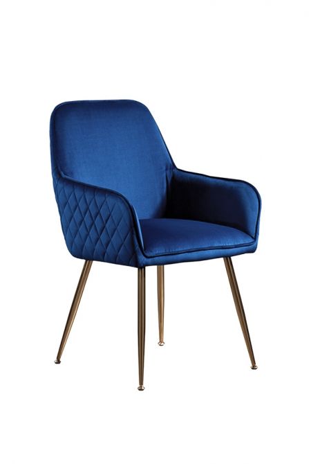 Элегантный синий обеденный стул