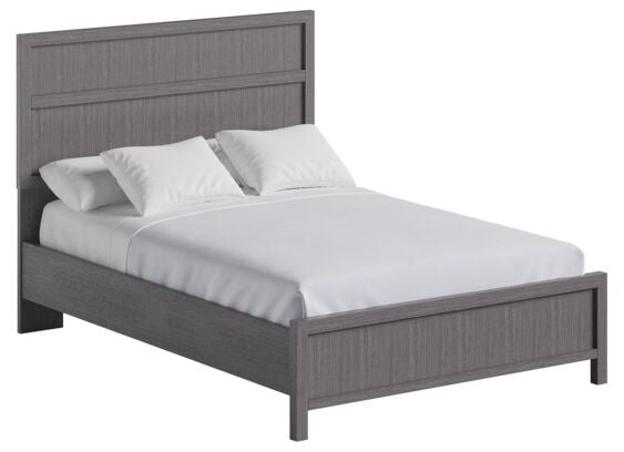 Изысканная двуспальная кровать-серый