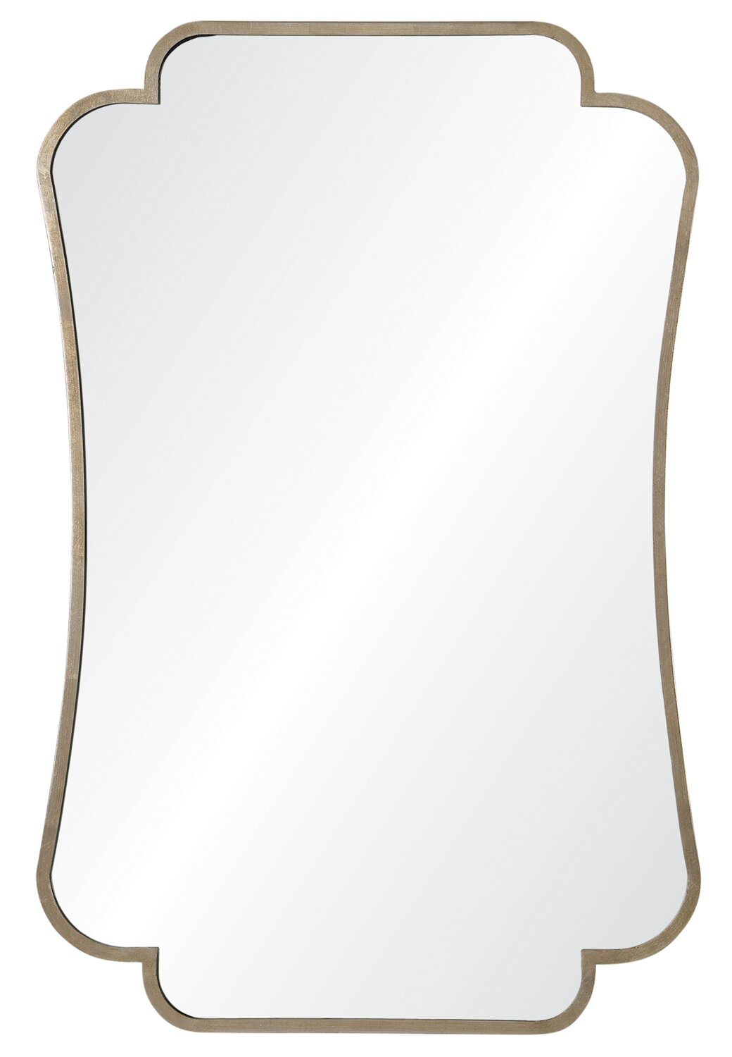 Оригинальное зеркало в форме листа шампанского
